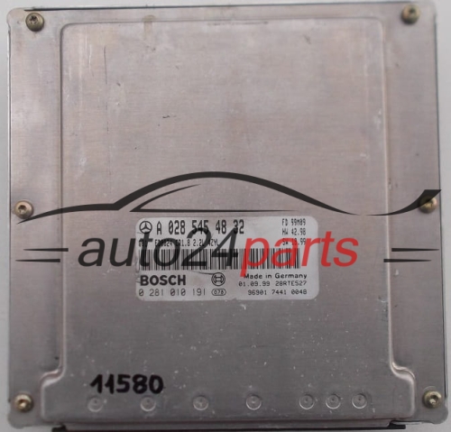 KOMPUTER STEROWNIK SILNIKA MERCEDES 2.2 CDI BOSCH 0 281 010 191, 0281010191, A 028 545 48 32, A0285454832 - 11580