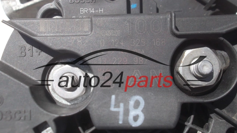 ALTERNATOR OPEL ASTRA VECTRA ZAFIRA 2.2 Z22YH BOSCH  0124325168, 13 229 987 AN