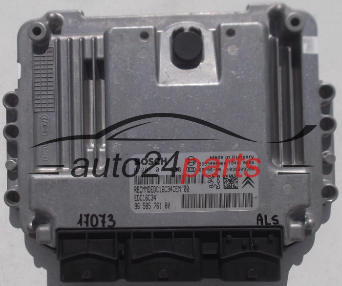 MOTORSTEUERGERÄT ECU STEUERGERAT CITROEN PEUGEOT 407 1.6 HDI, BOSCH 0 281 011 633