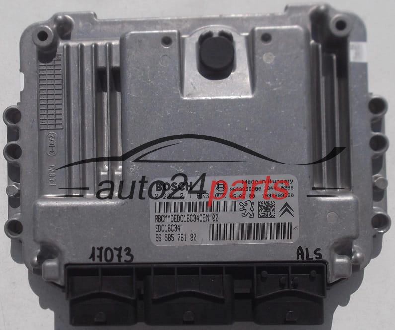 MOTORSTEUERGERÄT ECU STEUERGERAT CITROEN PEUGEOT 407 1.6 HDI, BOSCH 0 281 011 633