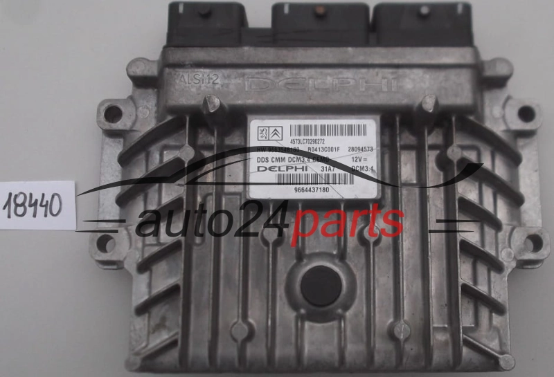 KOMPUTER STEROWNIK SILNIKA CITROEN PEUGEOT 2.0 HDI DELPHI 28094573, R0413C001F, HW 9663548180, DCM3.4
