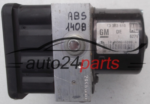 POMPE HYDRAULIQUE ET CALCULATEUR dABS OPEL ASTRA H ZAFIRA B GM 13 213 610 AL, 13213610, ATE 10.0206-0206.4, 10020602064, 10.0960-0548.3, 10096005483