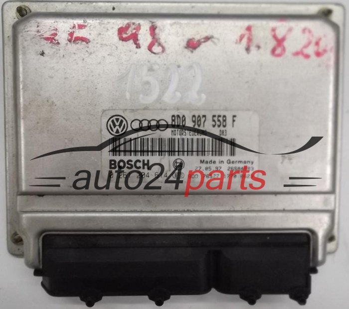 ECU CENTRALITA DE MOTOR AUDI A4 VW PASSAT 1.8 8D0907558F, 8D0 907 558 F, BOSCH 0261204614, 0 261 204 614, MOTORSTEUERUNG D03 28SA4983