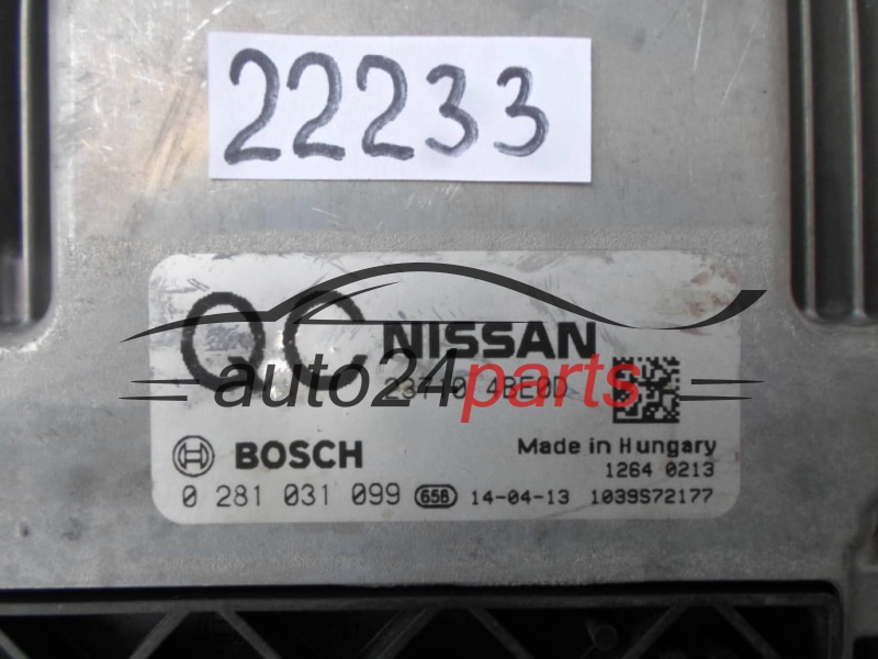 CALCULATEUR MOTEUR NISSAN X-TRAIL BOSCH 0 281 031 099, 0281031099, 23710 4BE0D, 237104BE0D