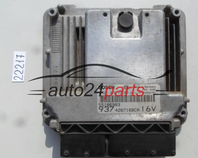 KOMPUTER STEROWNIK SILNIKA ALFA ROMEO 147 1.9 JTD BOSCH 0 281 010 455, 0281010455, 55186983 