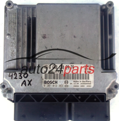 KOMPUTER STEROWNIK SILNIKA MERCEDES W211 E320 3.2 CDI A6481502979, 6481502979, A 648 150 29 79 BOSCH 0281012363, 0 281 012 363 - 