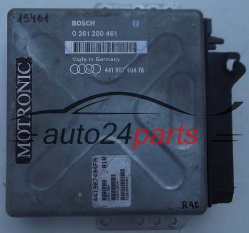 MOTORSTEUERGERÄT ECU STEUERGERAT AUDI BOSCH 0 261 200 461, 0261200461, 441 907 404 FA, 441907404FA 