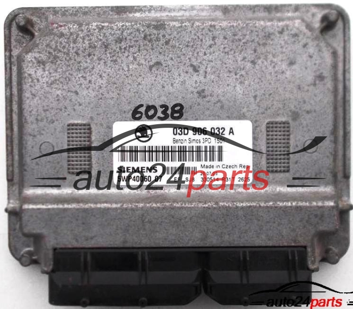 SKODA FABIA 1.2 SIEMENS 5WP40060 07, 03D 906 032 A, 03D906032A