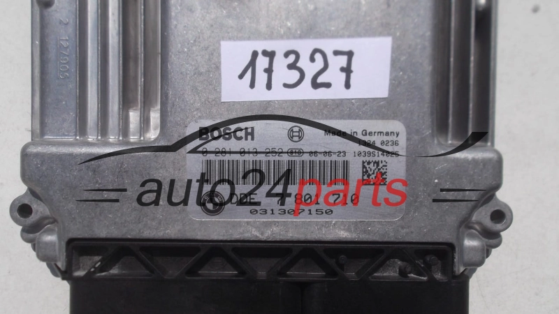 ECU CENTRALITA DE MOTOR BMW E90 2.0 D BOSCH 0 281 013 252, 0281013252, DDE 7 801 710, DDE7801710, 7801710