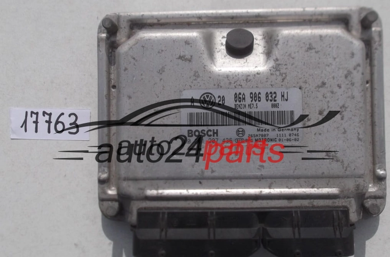 CALCULATEUR MOTEUR AUDI SEAT SKODA VOLKSWAGEN 1.8 T BOSCH 0 261 207 436, 0261207436, 06A 906 032 HJ, 06A906032HJ