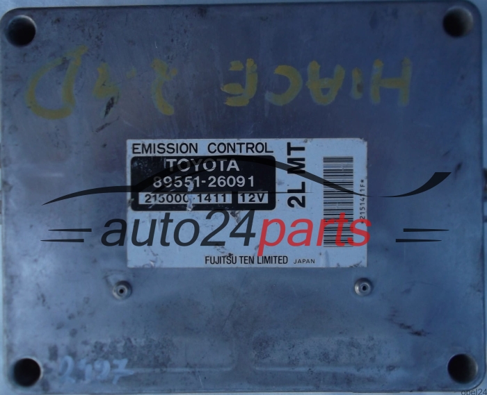 calculateur moteur pour toyota hiace 2.4