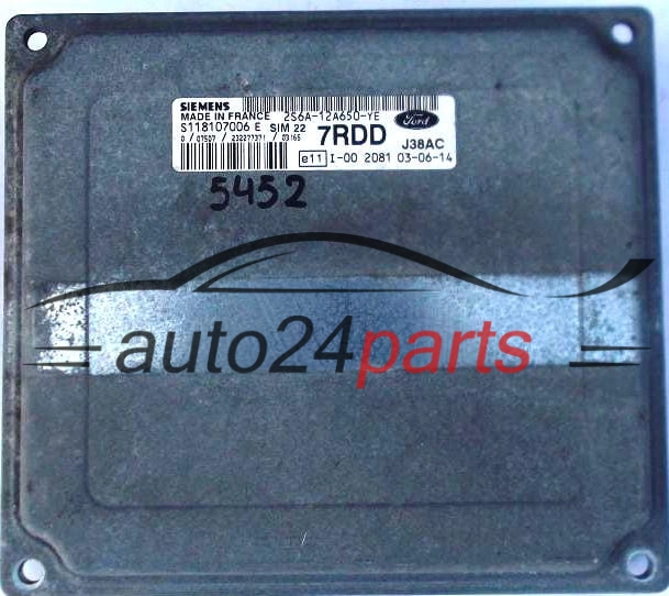 KOMPUTER STEROWNIK SILNIKA FORD FIESTA FUSION 1.4 SIEMENS SIM 22 S118107006E, S118107006 E, 2S6A-12A650-YE 7RDD, 2S6A12A650YE 