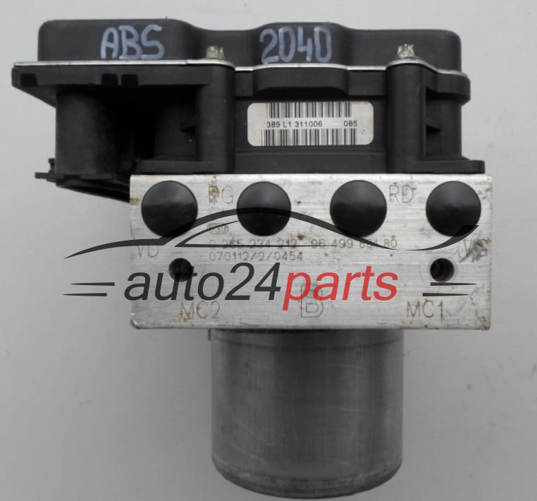 ABS POMPA FIAT SCUDO BOSCH 0 265 234 212, 0265234212, 9649988180, 0265950407
