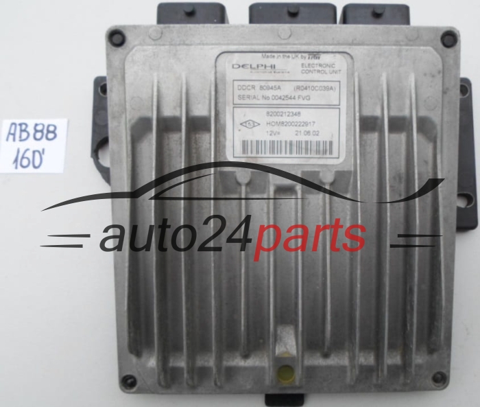 KOMPUTER STEROWNIK SILNIKA RENAULT CLIO 1.5 DCI Delphi R0410C039A, 8200212348, HOM 8200222917