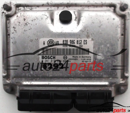 ECU CENTRALITA DE MOTOR VW VOLKSWAGEN GOLF BORA 1.9 SDI AQM 038906012ES, 038 906 012 ES, BOSCH 0 281 010 644, 0281010644, DIESEL EDC15VM+ 3342, 28SA5025