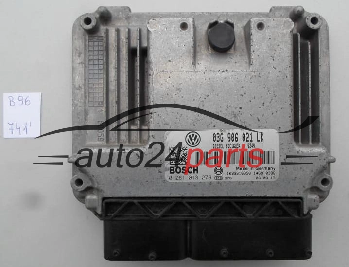 SEAT LEON 1.9 TDI BXE BOSCH 0 281 013 279, 0281013279, 03G 906 021 LK, 03G906021LK, EDC16U34