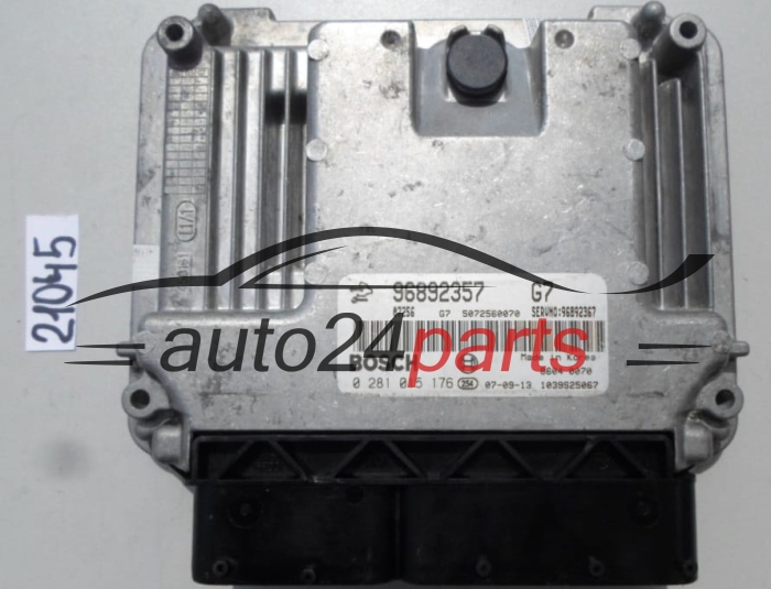MOTORSTEUERGERÄT ECU STEUERGERAT OPEL CHEVROLET 2.0 VCDI BOSCH 0 281 015 176, 0281015176, 96892357 