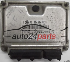 MOTORSTEUERGERÄT ECU STEUERGERÄT VW VOLKSWAGEN GOLF BORA 1.4 036906032G, 036 906 032 G, BOSCH 0261207190, 0 261 207 190 