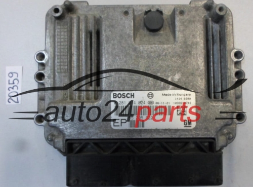 KOMPUTER STEROWNIK SILNIKA OPEL ASTRA ZAFIRA 1.9 CDTI BOSCH 0 281 014 024, 0281014024, GM 55 205 622 EP, 55205622EP, 55205622 