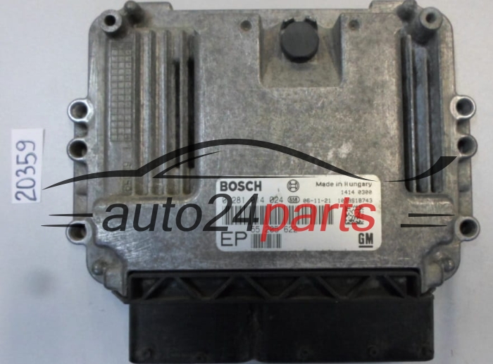 KOMPUTER STEROWNIK SILNIKA OPEL ASTRA ZAFIRA 1.9 CDTI BOSCH 0 281 014 024, 0281014024, GM 55 205 622 EP, 55205622EP, 55205622 