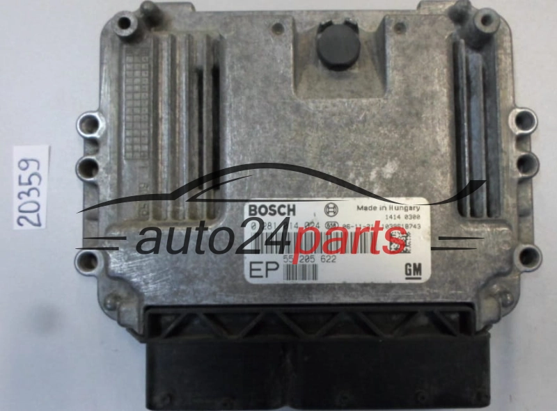 KOMPUTER STEROWNIK SILNIKA OPEL ASTRA ZAFIRA 1.9 CDTI BOSCH 0 281 014 024, 0281014024, GM 55 205 622 EP, 55205622EP, 55205622 