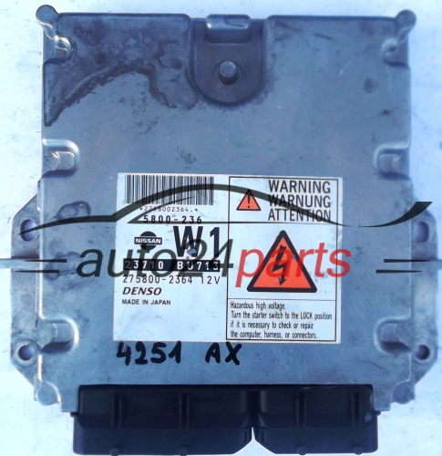 KOMPUTER STEROWNIK SILNIKA NISSAN 23710BU713, 23710-BU713 W1, 5800-236, 2758002364, 275800-2364 - 4251