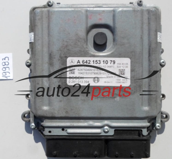 KOMPUTER STEROWNIK SILNIKA MERCEDES SPRINTER 3.0 CDI BOSCH 0 281 013 394,  A 642 153 10 79