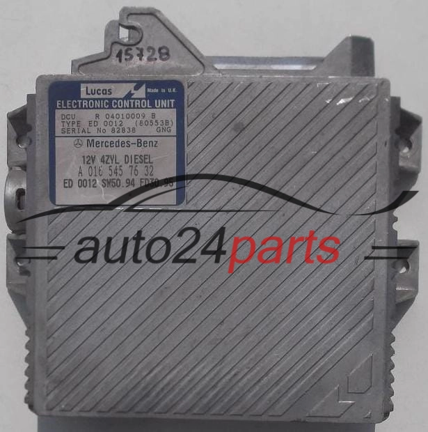 KOMPUTER STEROWNIK SILNIKA MERCEDES W202 W210 C220 2.2 DIESEL LUCAS R04010009D, R 04010009 D, R04010009B, R 04010009 B, ED0012 80553D, 80553B, A0165457632, 0165457632, A 016 545 76 32