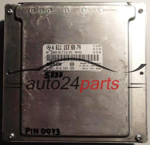 KOMPUTER STEROWNIK SILNIKA MERCEDES VITO 2.2 220 CDI BOSCH 0281010602, 0 281 010 602, A6111536879, A 611 153 68 79, 6111536879 -  