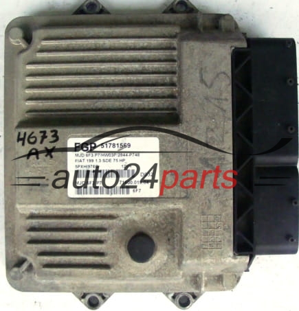 MOTORSTEUERGERÄT ECU STEUERGERAT FIAT GRANDE PUNTO 1.3 JTD MAGNETI MARELLI MJD 6F3.P7