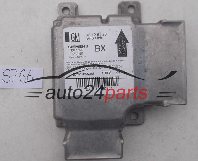 STEROWNIK MODUL PODUSZEK POWIETRZNYCH OPEL VECTRA C SIGNUM GM 13 12 61 23 BX