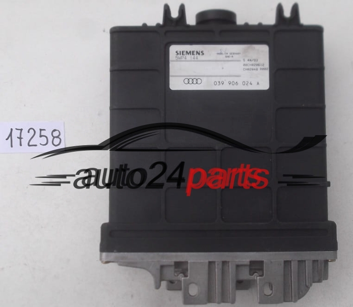 MOTORSTEUERGERÄT ECU STEUERGERÄT AUDI 80 B4 SIEMENS 5WP4 144, 5WP4144, 039 906 024 A, 039906024A
