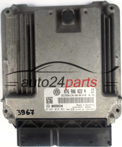 ECU CENTRALITA DE MOTOR VW VOLKSWAGEN CRAFTER 2.5 TDI 076906022N, 076 906 022 N, BOSCH 0281016821, 0 281 016 821 EDC17CP20-2.39 A0009004000, A 000 900 40 00