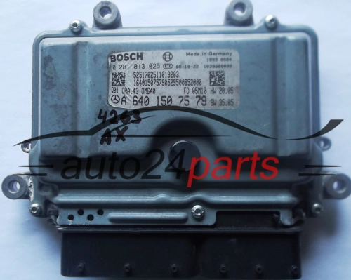 KOMPUTER STEROWNIK SILNIKA MERCEDES W169 A160 CDI A6401507579, 6401507579, A 640 150 75 79 BOSCH 0281013025, 0 281 013 025 - 4263