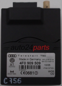 CENTRALKA MODUL STEROWNIK TELESTART T90 VOLKSWAGEN AUDI 4F0 909 509, 4F0909509 - C756