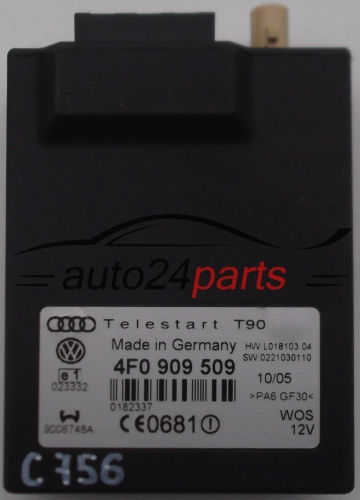 CENTRALKA MODUL STEROWNIK TELESTART T90 VOLKSWAGEN AUDI 4F0 909 509