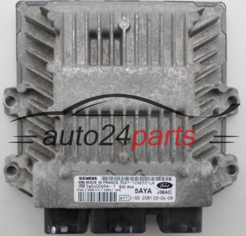 Calculateur Moteur FORD FIESTA 1.4 TDCI SIEMENS 5WS40069A-T,  3S61-12A650-LA