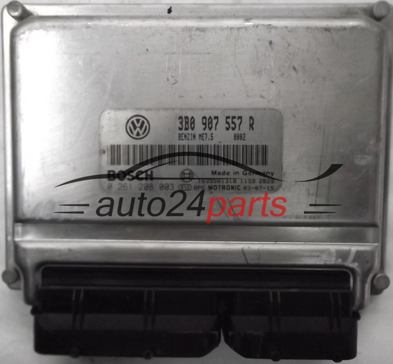 KOMPUTER STEROWNIK SILNIKA VW VOLKSWAGEN PASSAT 2.0 AZM ALT 3B0907557R, 3B0 907 557 R, BOSCH 0261208003, 0 281 208 003 BENZIN ME7.5