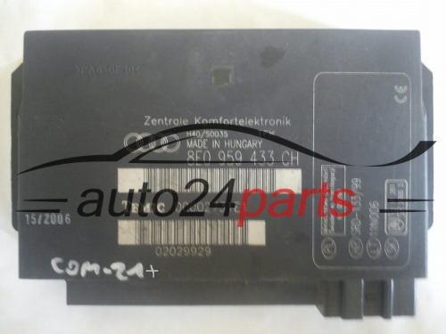 CENTRALITA DE CONFORT ZENTRALE KOMFORTELEKTRONIK AUDI A4 8E0959433CH, 8E0 959 433 CH, TEMIC 00002731E1