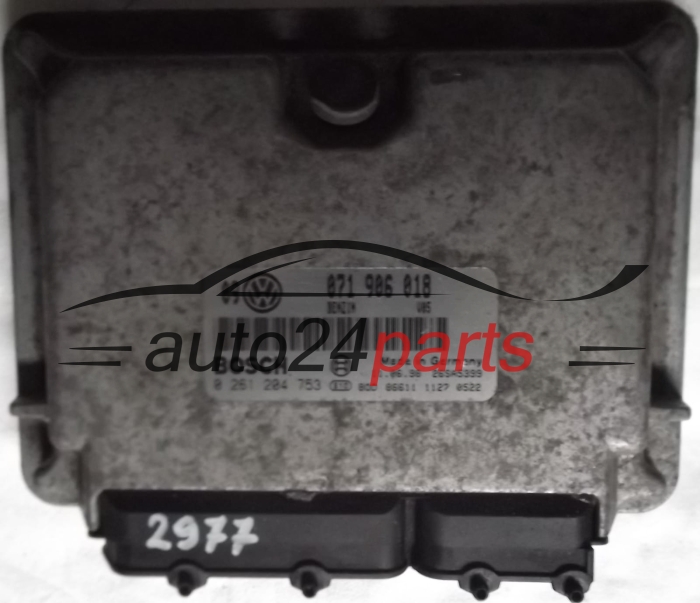 CALCULATEUR MOTEUR VW VOLKSWAGEN GOLF 2,3 V5 VR5 071 906 018, 071906018, BOSCH 0 261 204 753, 0261204753, BENZIN U05 26SA5399