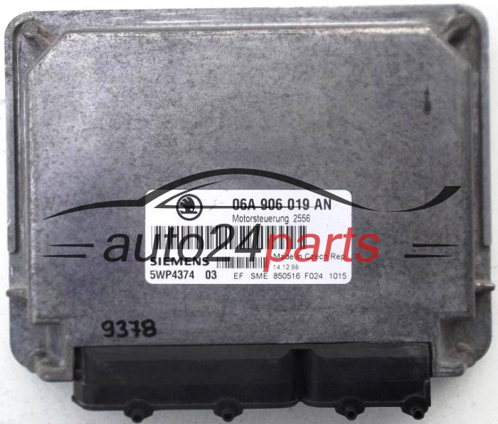 KOMPUTER STEROWNIK SILNIKA SKODA OCTAVIA 1.6 AEH SIEMENS 5WP4374 03, 06A 906 019 AN, 06A906019AN 