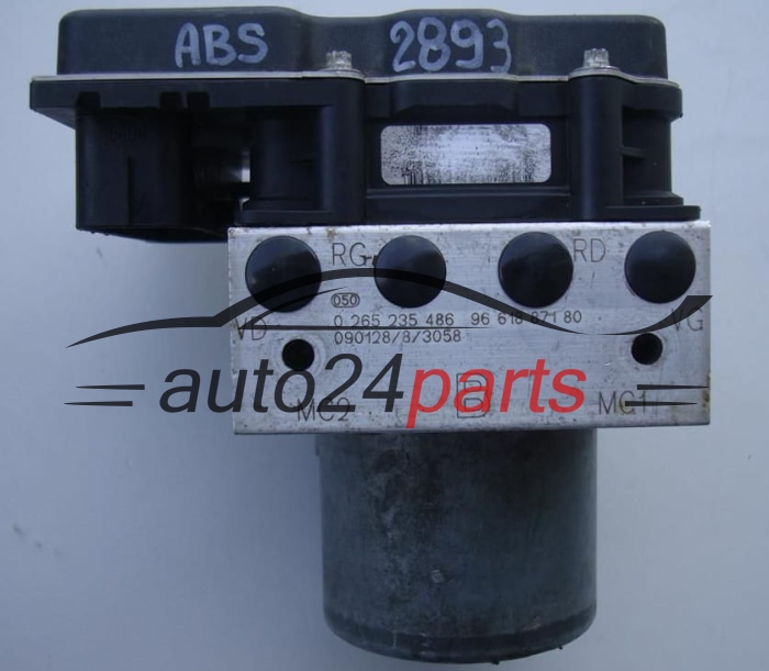 BOMBA HIDRAULICA Y CENTRALITA ABS CITROEN PEUGEOT BOSCH 0 265 235 486, 0265235486, 9661887180, 0265950806