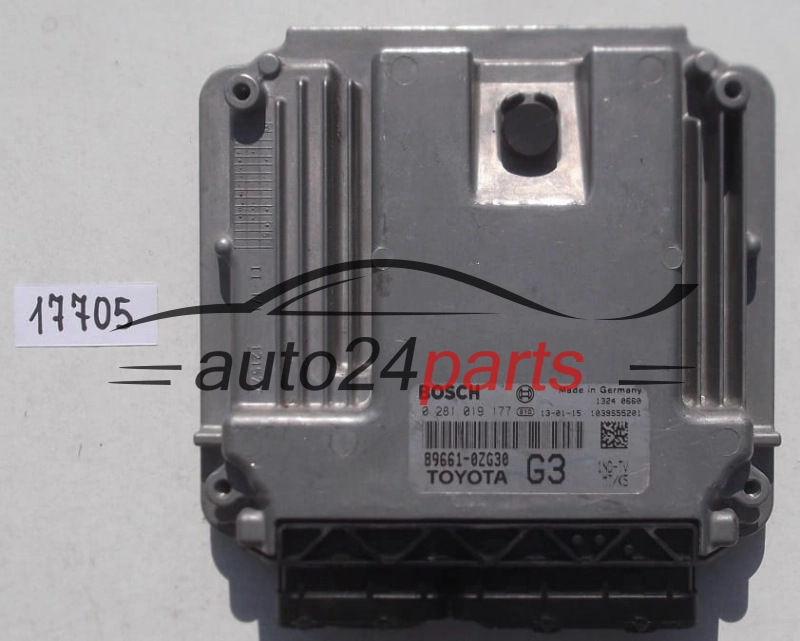 CALCULATEUR MOTEUR TOYOTA AURIS 1.4 D4D BOSCH 0 281 019 177