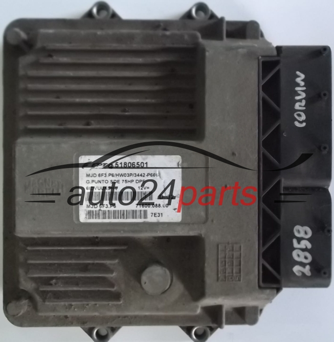 KOMPUTER STEROWNIK SILNIKA FIAT GRANDE PUNTO 1.3 MJTD MAGNETI MARELLI MJD 6F3.P6