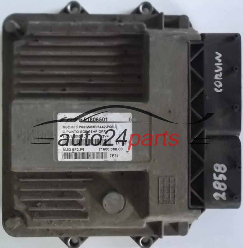 KOMPUTER STEROWNIK SILNIKA FIAT GRANDE PUNTO 1.3 MJTD MAGNETI MARELLI MJD 6F3.P6