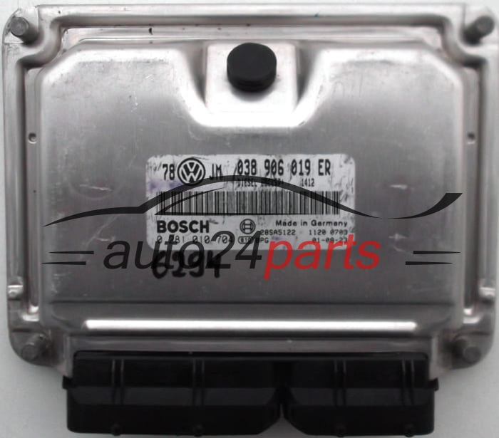 KOMPUTER STEROWNIK SILNIKA VW VOLKSWAGEN PASSAT 1.9 TDI BOSCH 0281010704, 0 281 010 704, 038906019ER, 038 906 019 ER