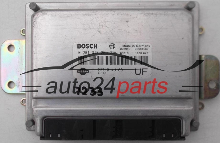 CALCULATEUR MOTEUR NISSAN ALMERA 2.0 TDDI BOSCH 0 281 010 265, 0281010265, 23710 4U100 UF, 237104U100 