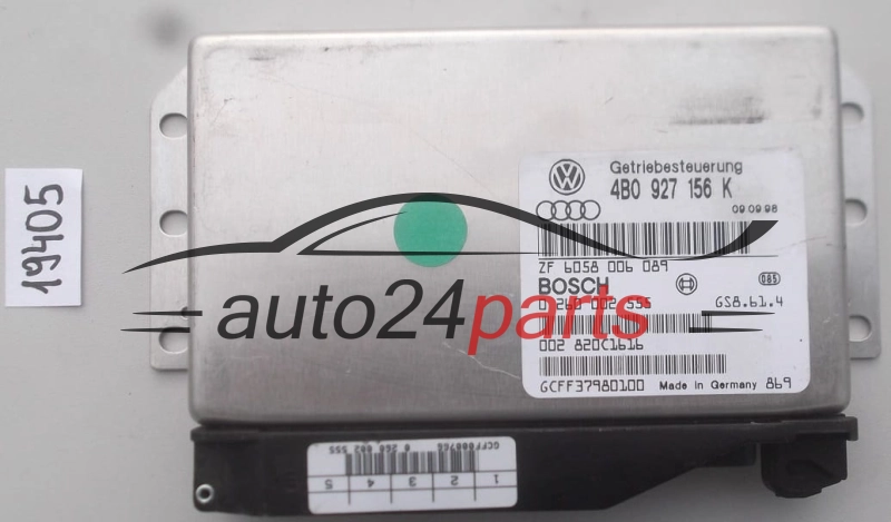 STEROWNIK SKRZYNI AUTOMATYCZNEJ AUDI A6 2.7 4B0 927 156 K, 4B0927156K, BOSCH 0 260 002 555, 0260002555