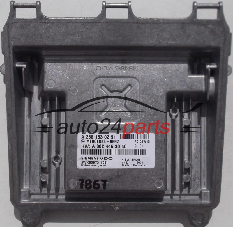 KOMPUTER STEROWNIK SILNIKA MERCEDES A2661530291 2661530291 A0024463040 0024463040 SIEMENS 5WK90973