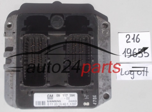 Motorsteuergerät ecu steuergerät OPEL ASTRA VECTRA ZAFIRA SIEMENS 5WK91707 / GM 09117394